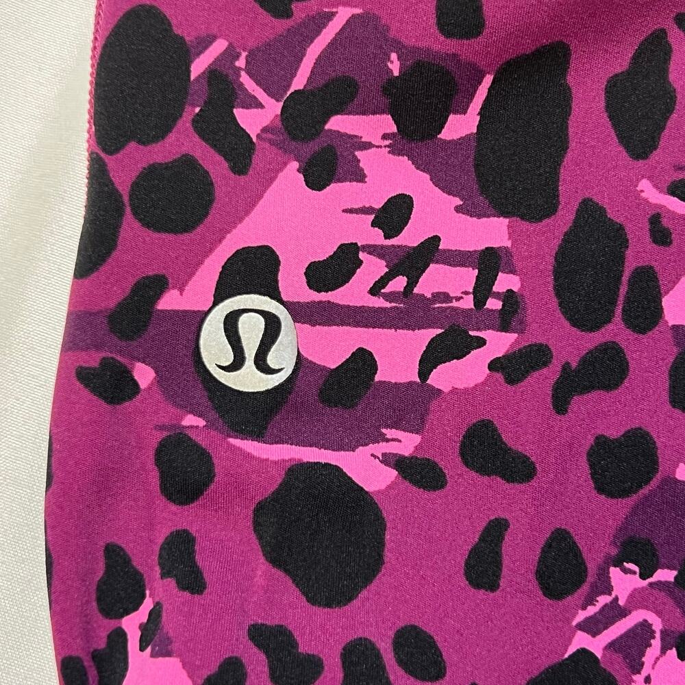 Lululemon Align Pant Leggings With Pockets Women 4 Pink Leopard Print 25 Inseam - Picture 6 of 6